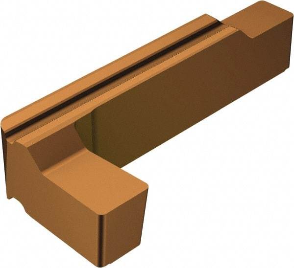 Sandvik Coromant - LXR/LG123.. GS Grade 1115, 4mm Cutting Width Carbide Grooving Insert - 9mm Max Depth of Cut, Left Hand, 0.4mm Corner Radius, TiAlN/AlCr2O3 Finish - Benchmark Tooling