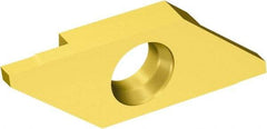 Sandvik Coromant - MACR3 MAC 1025 Grade, 0.0394" Cutting Width, Carbide Cutoff Insert - 0° Right Hand Lead Angle, 0.002" Cnr Rad, TiAlN/TiN Coated - Benchmark Tooling