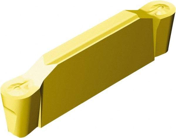 Sandvik Coromant - F2N123x2 RO 3mm Cutting Width Carbide Grooving Insert - 18.7mm Max Depth of Cut, Neutral, 1.5mm Corner Radius, TiCN/Al2O3/TiN Finish - Benchmark Tooling