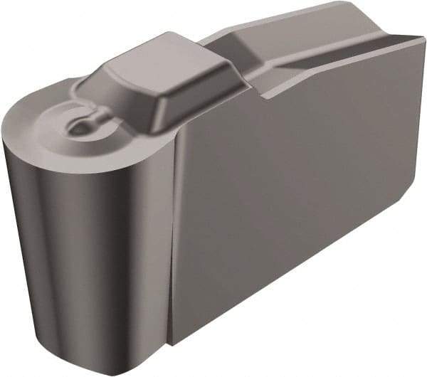 Sandvik Coromant - 80N151.2-4P Grade H13A, Carbide Grooving Insert - 4.3mm Max Depth of Cut, Neutral, 5mm Corner Radius, Uncoated - Benchmark Tooling
