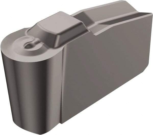 Sandvik Coromant - 40N151.2 4P Grade H13A, 5mm Cutting Width Carbide Grooving Insert - Neutral, Uncoated - Benchmark Tooling