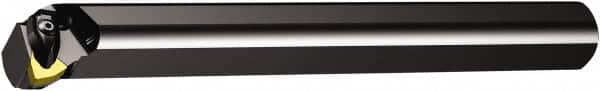 Sandvik Coromant - 43.3mm Min Bore Diam, 12" OAL, 1-1/4" Shank Diam, A-DWLN Indexable Boring Bar - WNMG 432 Insert, Wedge Holding Method - Benchmark Tooling