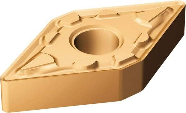 Sandvik Coromant - DNMG432 MM Grade 1125 Carbide Turning Insert - TiAlN/AlCr2O3 Finish, 55° Diamond, 1/2" Inscr Circle, 3/16" Thick, 1/32" Corner Radius - Benchmark Tooling