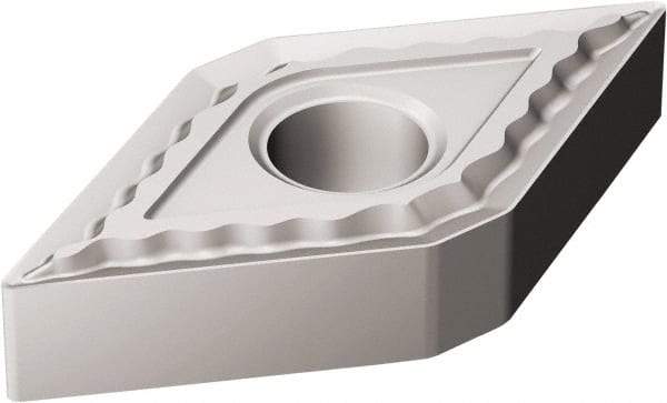Sandvik Coromant - DNMG432 QM Grade H13A Carbide Turning Insert - Uncoated, 55° Diamond, 1/2" Inscr Circle, 3/16" Thick, 1/32" Corner Radius - Benchmark Tooling