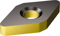 Sandvik Coromant - DNMA432 KR Grade 3225 Carbide Turning Insert - TiCN/AI2O3/TiN Finish, 55° Diamond, 1/2" Inscr Circle, 3/16" Thick, 1/32" Corner Radius - Benchmark Tooling