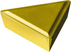 Sandvik Coromant - TPMR432 Grade 2025 Carbide Turning Insert - TiCN/AI2O3/TiN Finish, 60° Triangle, 1/2" Inscr Circle, 3/16" Thick, 1/32" Corner Radius - Benchmark Tooling