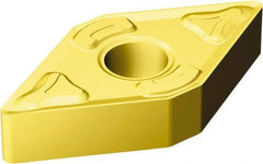 Sandvik Coromant - DNMG431 XM Grade GC30 Carbide Turning Insert - TiCN/Al2O3/TiN Finish, 55° Diamond, 1/2" Inscr Circle, 3/16" Thick, 1/64" Corner Radius - Benchmark Tooling