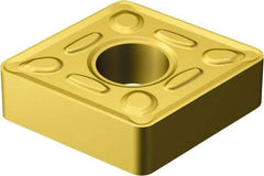 Sandvik Coromant - CNMG643 HM Grade 2025 Carbide Turning Insert - TiCN/AI2O3/TiN Finish, 80° Diamond, 3/4" Inscr Circle, 1/4" Thick, 3/64" Corner Radius - Benchmark Tooling