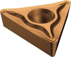 Sandvik Coromant - TCGT222 UM Grade 1125 Carbide Turning Insert - TiAlN/AlCr2O3 Finish, 60° Triangle, 1/4" Inscr Circle, 1/8" Thick, 1/32" Corner Radius - Benchmark Tooling