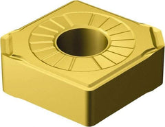 Sandvik Coromant - CNMX43 SM Grade 2015 Carbide Turning Insert - TiCN/Al2O3/TiN Finish, 80° Diamond, 1/2" Inscr Circle, 3/16" Thick, 1/32" Corner Radius - Benchmark Tooling