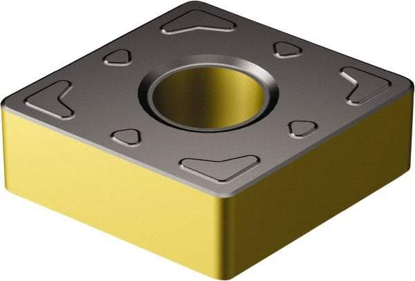 Sandvik Coromant - CNMG433 KRR Grade 3210 Carbide Turning Insert - TiCN/Al2O3/TiN Finish, 80° Diamond, 1/2" Inscr Circle, 3/16" Thick, 3/64" Corner Radius - Benchmark Tooling