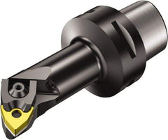 Sandvik Coromant - Left Hand Cut, Size C4, WNMG 432 Insert Compatiblity, Modular Turning & Profiling Cutting Unit Head - 22mm Ctr to Cutting Edge, 110mm Head Length, Through Coolant, Series T-Max P - Benchmark Tooling