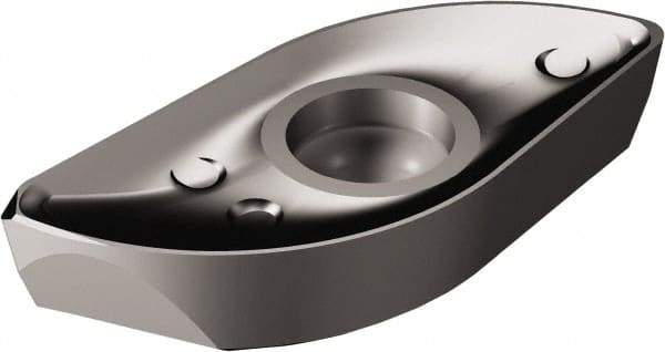 Sandvik Coromant - R2163206 M-M Grade 1010 Carbide Milling Insert - TiAlN2 Finish, 6.35mm Thick - Benchmark Tooling