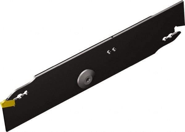 Sandvik Coromant - 33mm Max Depth of Cut, Right Hand Cut, Indexable Grooving Blade - F Seat Size, QD-N/R/L2..C..A Insert Style, Series Corocut QD - Benchmark Tooling