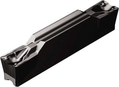 Sandvik Coromant - KN123 TF Grade 3115, 6mm Cutting Width Carbide Grooving Insert - 23.3mm Max Depth of Cut, Neutral, 0.4mm Corner Radius, TiCN/Al2O3 Finish - Benchmark Tooling