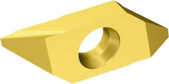 Sandvik Coromant - MAB3R Grade 1025 Carbide Turning Insert - TiAlN/TiN Finish, 0mm Inscr Circle, 1/8" Thick, 0.03mm Corner Radius - Benchmark Tooling