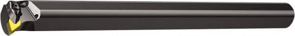 Sandvik Coromant - 1.7047" Min Bore Diam, 12" OAL, 1-1/4" Shank Diam, A..DDUNR/L Indexable Boring Bar - Wedge Holding Method - Benchmark Tooling