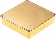 Sandvik Coromant - SPG633 Grade 4015 Carbide Turning Insert - TiCN/AI2O3/TiN Finish, 90° Square, 3/4" Inscr Circle, 3/16" Thick, 3/64" Corner Radius - Benchmark Tooling