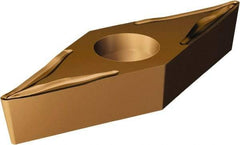 Sandvik Coromant - VBMT332 UM Grade 1125 Carbide Turning Insert - TiAlN/AlCr2O3 Finish, 35° Diamond, 3/8" Inscr Circle, 3/16" Thick, 1/32" Corner Radius - Benchmark Tooling