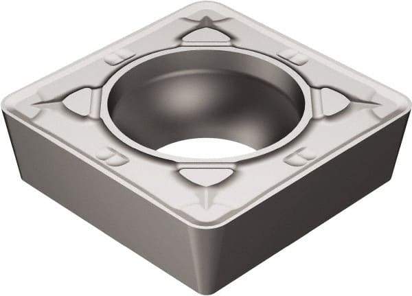 Sandvik Coromant - SCMT432 KR Grade H13A Carbide Turning Insert - Uncoated, 90° Square, 1/2" Inscr Circle, 3/16" Thick, 1/32" Corner Radius - Benchmark Tooling