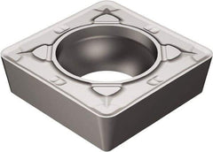 Sandvik Coromant - SCMT432 KR Grade H13A Carbide Turning Insert - Uncoated, 90° Square, 1/2" Inscr Circle, 3/16" Thick, 1/32" Corner Radius - Benchmark Tooling