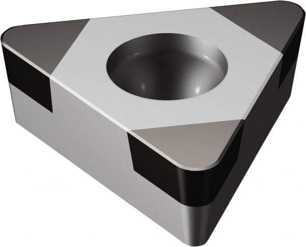 Sandvik Coromant - TPGW221 Grade 7025 CBN Turning Insert - Uncoated, 60° Triangle, 1/4" Inscr Circle, 1/8" Thick, 1/64" Corner Radius - Benchmark Tooling