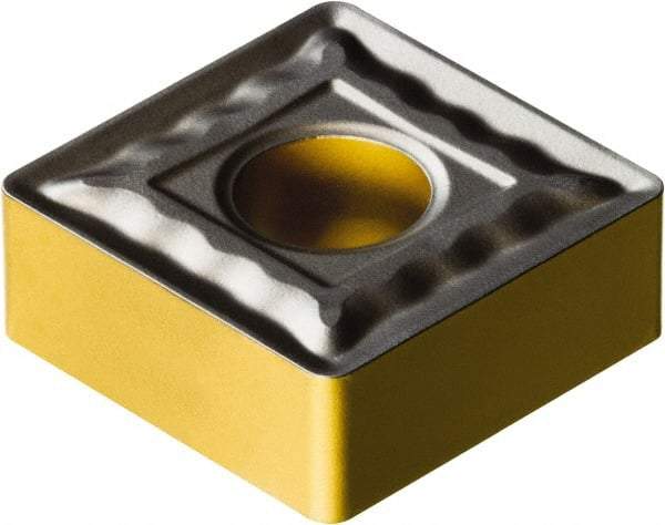 Sandvik Coromant - SNMG431 QM Grade 4335 Carbide Turning Insert - TiCN/AI2O3/TiN Finish, 90° Square, 1/2" Inscr Circle, 3/16" Thick, 1/64" Corner Radius - Benchmark Tooling