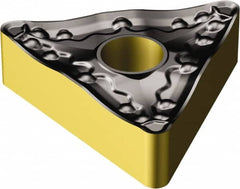 Sandvik Coromant - TNMM333 PR Grade 4335 Carbide Turning Insert - TiCN/AI2O3/TiN Finish, 60° Triangle, 3/8" Inscr Circle, 3/16" Thick, 3/64" Corner Radius - Benchmark Tooling