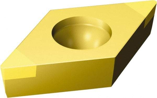 Sandvik Coromant - DCGW32.52 Grade 7525 CBN Turning Insert - 55° Diamond, 3/8" Inscr Circle, 5/32" Thick, 1/32" Corner Radius - Benchmark Tooling