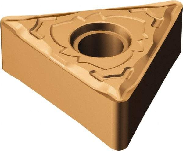 Sandvik Coromant - TNMG331 SF Grade 1115 Carbide Turning Insert - TiAlN/AlCr2O3 Finish, 60° Triangle, 3/8" Inscr Circle, 3/16" Thick, 1/64" Corner Radius - Benchmark Tooling