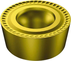 Sandvik Coromant - RCMT64 Grade 235 Carbide Turning Insert - TiCN/TiN Finish, Round, 3/4" Inscr Circle, 1/4" Thick - Benchmark Tooling