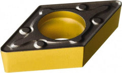 Sandvik Coromant - DCMX32.51 WM Grade 3225 Carbide Turning Insert - TiCN/AI2O3/TiN Finish, 55° Diamond, 3/8" Inscr Circle, 5/32" Thick, 1/64" Corner Radius - Benchmark Tooling