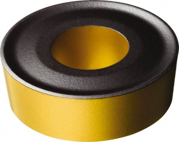 Sandvik Coromant - RCMX320900 0 Grade 4335 Carbide Turning Insert - TiCN/AI2O3/TiN Finish, Round, 32mm Inscr Circle, 3/8" Thick - Benchmark Tooling