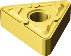 Sandvik Coromant - TNMX332 WMX Grade 2015 Carbide Turning Insert - TiCN/AI2O3/TiN Finish, 60° Triangle, 3/8" Inscr Circle, 3/16" Thick, 1/32" Corner Radius - Benchmark Tooling