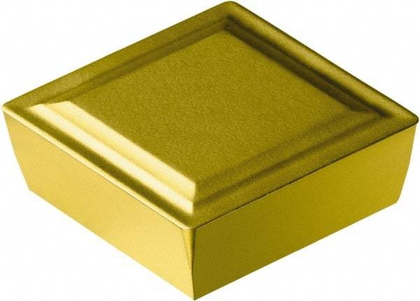 Sandvik Coromant - SPMR423 53 Grade 2025 Carbide Turning Insert - TiCN/Al2O3/TiN Finish, 90° Square, 1/2" Inscr Circle, 1/8" Thick, 3/64" Corner Radius - Benchmark Tooling