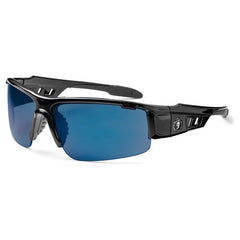 DAGR Blue Mirror Lens Black Safety Glasses - Benchmark Tooling