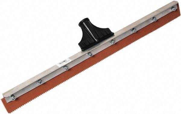 SEYMOUR-MIDWEST - 23-15/16" Rubber Blade Floor Squeegee - Threaded End, Single Edge, Aluminum Holder - Benchmark Tooling