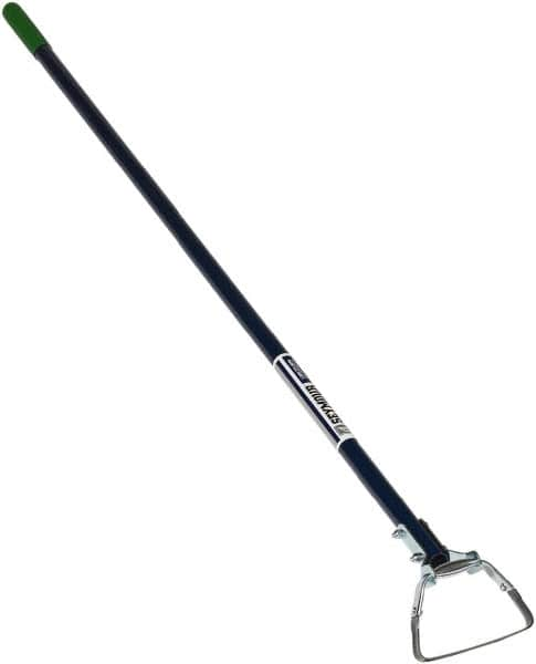 SEYMOUR-MIDWEST - 3" High x 6" Wide Square Steel Hoe - 60" Long Aluminum Straight Handle, No Step - Benchmark Tooling