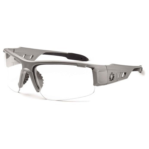 DAGR Clear Lens Matte Gray Safety Glasses - Benchmark Tooling