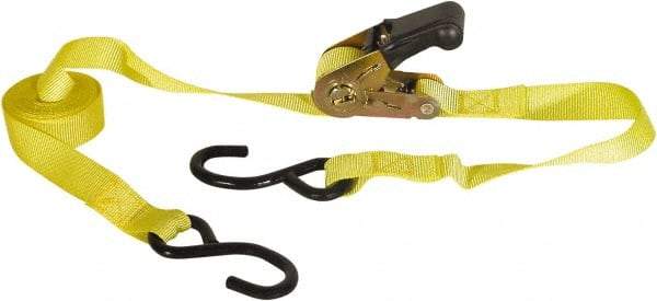 Buyers Products - 12' Long x 1" Wide, 1,800 Lb Basket Capacity, Nylon Web Sling - Yellow - Benchmark Tooling