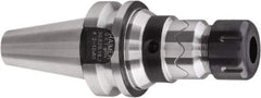 HAIMER - 1/8" to 5/8" Capacity, 2.1" Projection, BT30 Taper Shank, ER25 Collet Chuck - 0.0001" TIR, Through-Spindle - Exact Industrial Supply