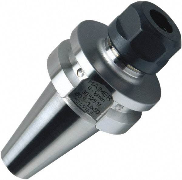 HAIMER - 0.02" to 0.39" Capacity, 1.97" Projection, BT30 Taper Shank, ER16 Collet Chuck - 0.0001" TIR - Exact Industrial Supply