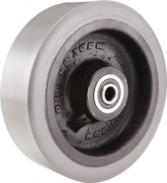 Hamilton - 10 Inch Diameter x 4 Inch Wide, Polyurethane on Cast Iron Caster Wheel - 5,000 Lb. Capacity, 3-1/2 Inch Hub Length, 1 Inch Axle Diameter, Sealed Precision Ball Bearing - Benchmark Tooling