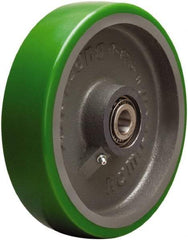 Hamilton - 8 Inch Diameter x 2 Inch Wide, Polyurethane on Cast Iron Caster Wheel - 1,500 Lb. Capacity, 2-1/4 Inch Hub Length, 3/4 Inch Axle Diameter, Tapered Roller Bearing - Benchmark Tooling