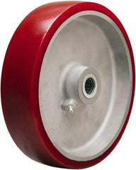 Hamilton - 8 Inch Diameter x 2 Inch Wide, Polyurethane on Aluminum Caster Wheel - 1,550 Lb. Capacity, 2-3/16 Inch Hub Length, 1/2 Inch Axle Diameter, Straight Roller Bearing - Benchmark Tooling