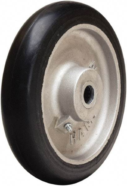 Hamilton - 8 Inch Diameter x 1-5/8 Inch Wide, Rubber on Aluminum Caster Wheel - 350 Lb. Capacity, 2-1/4 Inch Hub Length, 3/4 Inch Axle Diameter, Straight Roller Bearing - Benchmark Tooling