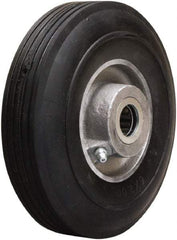 Hamilton - 6 Inch Diameter x 2 Inch Wide, Rubber on Aluminum Caster Wheel - 300 Lb. Capacity, 2-1/4 Inch Hub Length, 5/8 Inch Axle Diameter, Straight Roller Bearing - Benchmark Tooling