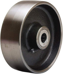 Hamilton - 6 Inch Diameter x 2 Inch Wide, Forged Steel Caster Wheel - 2,000 Lb. Capacity, 2-1/4 Inch Hub Length, 5/8 Inch Axle Diameter, Straight Roller Bearing - Benchmark Tooling