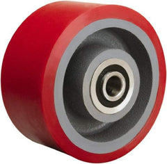 Hamilton - 6 Inch Diameter x 3 Inch Wide, Polyurethane on Cast Iron Caster Wheel - 2,600 Lb. Capacity, 3-1/4 Inch Hub Length, 1-1/4 Inch Axle Diameter, Tapered Roller Bearing - Benchmark Tooling