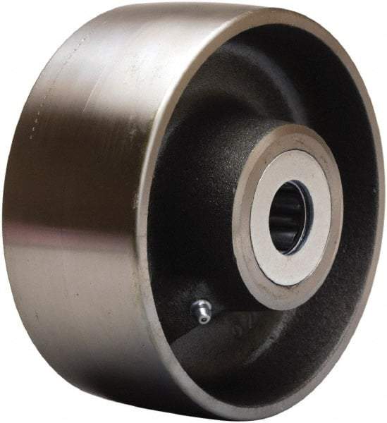 Hamilton - 6 Inch Diameter x 2-1/2 Inch Wide, Forged Steel Caster Wheel - 3,500 Lb. Capacity, 3-1/4 Inch Hub Length, 1 Inch Axle Diameter, Straight Roller Bearing - Benchmark Tooling